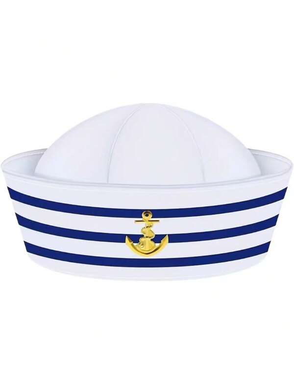 Yacht Captain Hat For Women & Men, Sailor Cap, Halloween Costumes, Suitable For Birthday, Bachelorette Party, Thanksgiving, Christmas, Disco, Hawaii