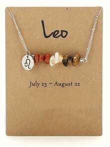 Aries,Taurus,Gemini,Cancer,Leo,Virgo,Libra,Scorpio,Sagittarius,Capricorn,Aquarius,Pisces,Constellation Crystal Necklace  Suitable For Halloween, Christmas, Thanksgiving, New Year Gift - 十二星座 - 查看 22