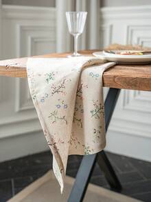 1/4/6pcs Vintage Floral Napkins, Suitable For Wedding, Party, Restaurant Decor, Christmas, Thanksgiving, Daily Use, Gatherings