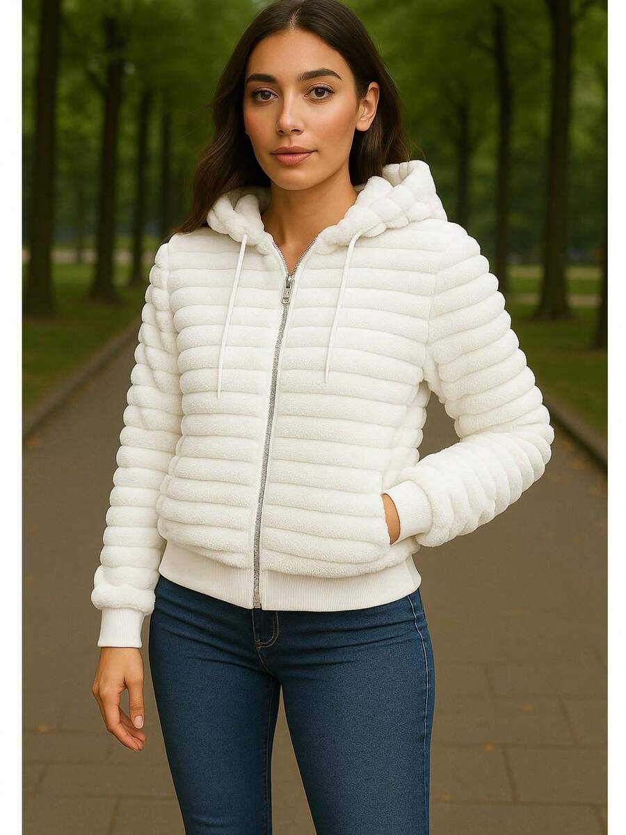 Women Coats - White - View 1
