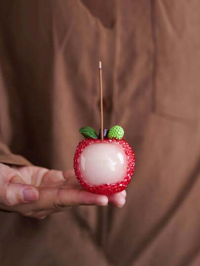 1pc Unique Incense Holder - Lychee Fruit Incense Stick Holder, Suitable For Peaceful Home Decor, Desktop, Desk, Candle Holder, Perfect Gift For Christmas, Halloween, Easter, Thanksgiving, Incense Stick Holder