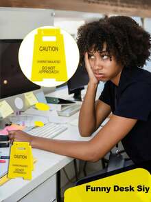 لافتة تحذير مكتب - لافتات تحذير مكتبية مضحكة للزملاء والموظفين والمديرين، لافتات تحذير خفيفة الوزن وقوية لمساحة العمل وديكورات المكتب