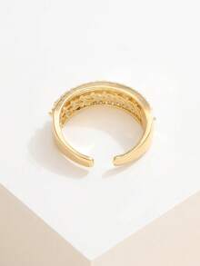 1pc 14k Gold Fashionable Golden Ear Of Rice Ring For Women's Daily Wear