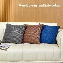 Conjunto de 2 almofadas de veludo cotelê de 45*45cm (incluindo o enchimento), macias e confortáveis, ideais para decorar janelas de quartos, carros e varandas, criando um ambiente aconchegante e relaxante. Feitas com material de alta qualidade, o tecido é firme, liso, delicado e macio ao toque, com excelente afinidade com a pele.