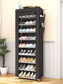 1pc Multi-Layer Large Capacity Shoe Storage Organizer, Space-Saving Design Fits Various Home Spaces, Keeps Shoes Tidy And Organized, Practical And Decorative Room Decor