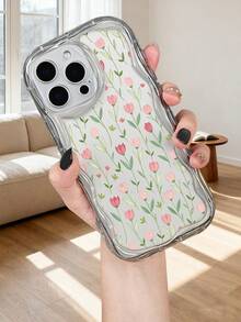 Tulip Floral Print Multi - Color Phone Case Cute Aesthetic Protective Cover Fashion Design  Compatible With Iphone 17Promax/17Pro/17AIR/17/16Promax/16Pro/16Plus/16/15Promax/15Pro/15Plus/15/14Promax/14Pro/14Plus/14/13Promax/13Pro/13/12Promax/12Pro/12/11Promax/11Pro/11/XSMAX/X/XS - màu đen - Xem 7