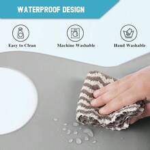 Babero ajustable de silicona para adultos, babero lavable para hombres y mujeres, babero impermeable para ancianos con receptor de migas - inicial - Ver 4