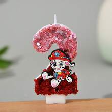 Świeca z cyframi 0-9, słodka, trójwymiarowa postać z kreskówki Psi Patrol, wtyczka do tortu urodzinowego, dekoracja na prezent