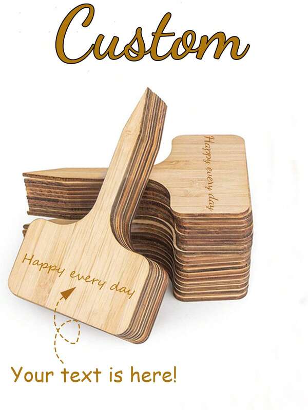 Targhetta in legno personalizzata con nome famiglia, decorazione da giardino personalizzata, fai da te, etichetta in legno per piante grasse, cartellino floreale, etichetta creativa per giardinaggio, regalo di Ringraziamento, regalo per amanti dei libri, decorazione d'interni estetica con fiori e articoli essenziali, per casa, libreria, camera da letto, soggiorno e ufficio, regalo per signore e insegnanti - San Valentino, matrimonio, regalo del lunedì