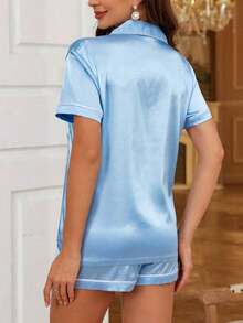 1 Conjunto de pijama personalizado para la novia - Impresión personalizable de nombre y fecha - Regalo único personalizado para novia, amiga, familia - Adecuado para aniversario, cumpleaños, vacaciones, uso en el dormitorio - Multicolor - Ver 2