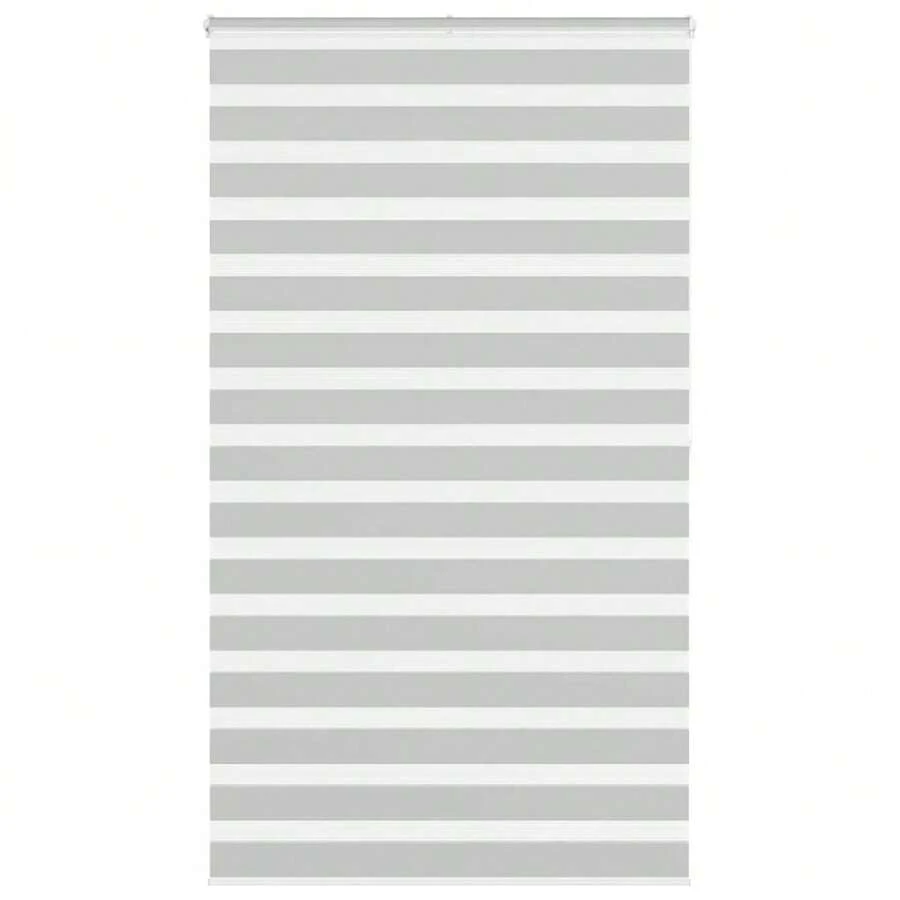 Tenda a rullo Zebra grigio chiaro 120x200 cm larghezza tessuto 115,9 cm poliestere