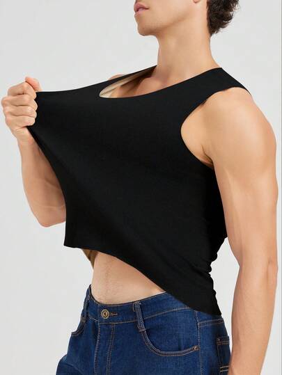 Reversible Seamless Vest, Contoured Fit, Thermal Lined, Thermal Underwear