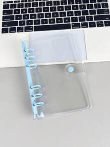 Bìa rời A6, Sổ dán hình, Niêm phong, Hộp đựng nhãn dán 3D, Bộ sổ tay PVC 6 vòng, Nhật ký tự làm - Nhiều màu - Xem 11