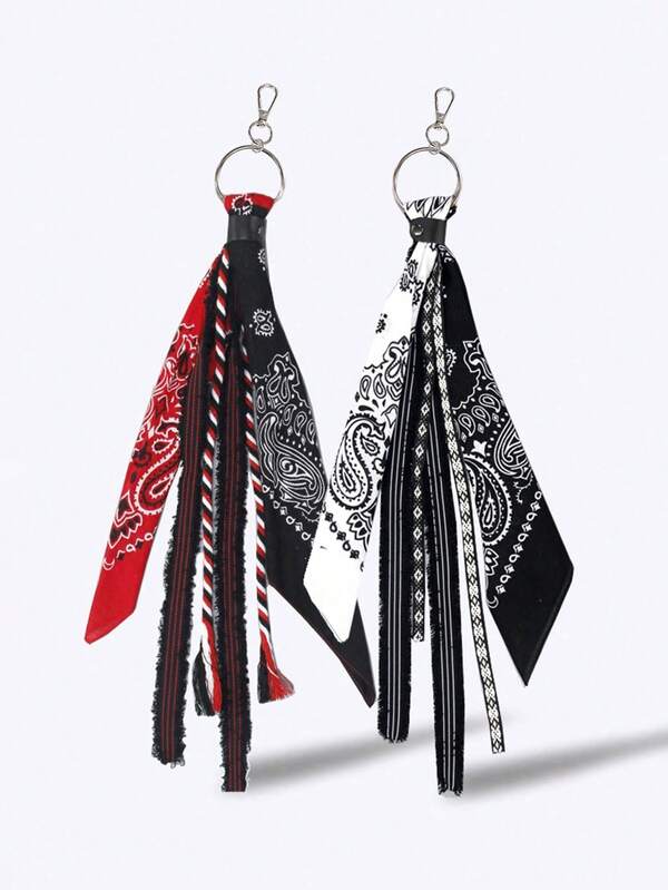 1 pieza Toalla de cintura con estilo hip hop con estampado de frutas y flores y cadena, ropa urbana para hombres, regalo del Día del Padre, accesorios escolares, accesorios Y2K para hombres, cadenas góticas, jeans, accesorios góticos, accesorios de vuelta al colegio, accesorios punk