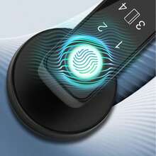 The Smart Door Lock Offers Four Unlocking Methods: Fingerprint Unlock, Password Unlock, Key Unlock And Remote Unlock. This Enables You To Open The Door More Conveniently.