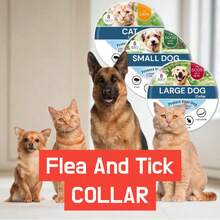 Flea & Tick Collar For Cats And Dogs (Small & Large) – Long Lasting, Waterproof, 8 Month Supply, Odorless - 大型犬 - 查看 1