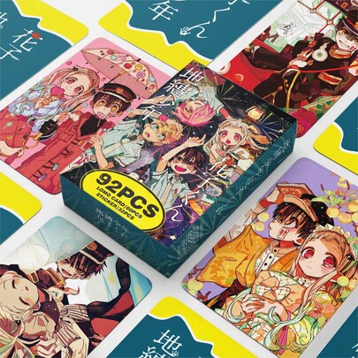 Ensemble de photocards Toilet-Bound Hanako-Kun | Cartes de collection d'anime | Hanako, Nene, Kou, Tsukasa | Cadeau pour les fans et décoration