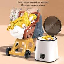 TOPINCN Mini Lavadora De Cubos Portátil 12000P Calcetines Lavadora De Zapatos para Máquinas Totalmente Automáticas Tina para Niños para Ropa Interior Pequeña 5L Ipx1 Lavadoras De Ollas - como en la foto - Ver 2