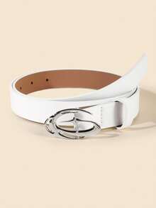 1 件时尚简约交叉扣腰带，适合学生、连衣裙、牛仔裤 - 彩色 - 查看 6