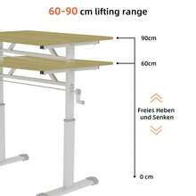 Kids Desks & Desk Sets - Wood + Metal & Wood+60*120 - View 2