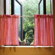 1pc Vintage Plaid Valance Curtain, No Drill Cabinet Curtain, Tier Curtains For Kitchen, Coffee Break Curtain, Room Divider, Japanese Fabric Curtain Suitable For All Seasons - Multicolor - View 7