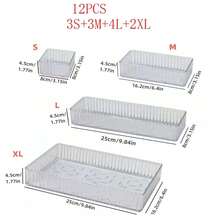 Großer Kapazität Acryl Make-up Aufbewahrungsbox, multifunktionale Beauty-Tool Präsentationsbox, mehrteiliges geteiltes Aufbewahrungsfach, Maniküre-Werkzeuge, Kosmetik-Aufbewahrungsbox, Schminktisch-Organizer, Schreibtisch- und Schrankspeicherbox, Badezimmer-Accessoires, Gesichts- und Schubladenorganizer, Mehrzweck-Organizer für Zuhause