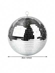 Holiday Decoration Ball, Disco Ball Mirror Multiple Sizes Cool And Interesting Silver Hanging Holiday Disco Ball - Large Party Decoration Design Mirror Ball Hanging Disco Lighting Ball Suitable For DJ Club Party Wedding Holiday Decoration Disco Ball 1pc, Christmas Decorations, Room Decorations. Home Decor