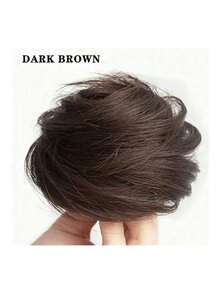 Synthetic Messy Bun Scrunchie Hair Extensions, Wavy Curly Chignon Hairpiece, Updo Hair Bun For Women, Tousled Elastic Band Hair Buns, Easy To Wear Hairstyle Accessories For Daily Life, Vacation Style ,Hair Styling Kit ,Hair Tool Kit ,Hair Styling Tools