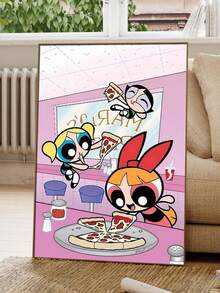 WB 1pc Unframed, Boating On The Lake Poster Home Decor Painting Pop Art Graffiti Canvas Print, Art, Graffiti, Street Graffiti Wall Art, Square Canvas