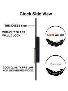 1 pieza Reloj de pared de arte abstracto de alta gama de 12 pulgadas/16 pulgadas, movimiento de cuarzo súper silencioso, sin sonido de tic-tac, adecuado para decoración de habitaciones, decoración del hogar, decoración de la sala de estar, decoración de paredes del dormitorio, decoración de paredes, decoración del aula