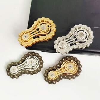 1个2025新款创意合金链齿轮，金属机械减压玩具，缝纫玩具，旅行玩具，课堂玩具，迷你小玩意，洗澡玩具，圣诞文具，压力球，生日/圣诞节/万圣节礼物，完美礼物