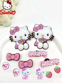 Sanrio Akcesoria do butów w stylu jaskiniowym, klamra do butów w kształcie krzyża DIY, odpinane akcesoria do butów, odpowiednie na sezon letni, zimowy, wiosenny i jesienny.