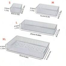 Großer Kapazität Acryl Make-up Aufbewahrungsbox, multifunktionale Beauty-Tool Präsentationsbox, mehrteiliges geteiltes Aufbewahrungsfach, Maniküre-Werkzeuge, Kosmetik-Aufbewahrungsbox, Schminktisch-Organizer, Schreibtisch- und Schrankspeicherbox, Badezimmer-Accessoires, Gesichts- und Schubladenorganizer, Mehrzweck-Organizer für Zuhause