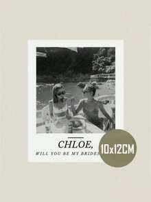 1/4/6/8 buc etichetă personalizată pentru vin, etichetă impermeabilă, etichetă personalizată pentru vin, fotografie alb-negru, fotografie alb-negru cu majuscule, domnișoară de onoare, cerere în căsătorie, etichetă de vin, cadou de nuntă, cadou de aniversare, cadou de logodnă, cadou pentru el/ea, cadou de Ziua Mamei, autocolante pentru cadou de Ziua Tatălui, etichetă de șampanie