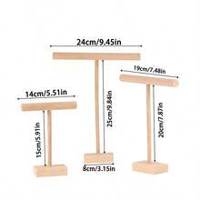 Jewelry Display Stand, Necklace Bracelet Holder Organizer, Minimalist Cylindrical Wooden Rack