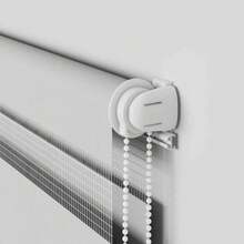 Tenda a rullo Zebra grigio chiaro 120x200 cm larghezza tessuto 115,9 cm poliestere