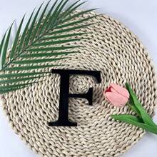 10/20厘米亚克力镜面墙贴，自带可移除字母：A-Z - 亚克力镜面层（带保护膜）+ 1厘米厚粘性泡沫背衬。双层设计营造3D效果；单层使用则呈现简约轮廓。非常适合定制姓名牌、办公室励志标语等。 - 黑色 - 查看 25