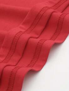 Women's Christian Christmas T-Shirt-"Christmas Begins With Christ" Long Sleeve Top With Cross And Bible Verse Print, Soft Blended Fabric, Breathable Round Neck Design, Suitable For Leisure And Office Occasions, Machine Washable Faith Theme Clothing, Suitable For Church Activities And Daily Wear, Festival Shiny Cross Pattern, Loose Design, Suitable For All Seasons, Multi-Functional Holiday Dress-Women's Long Sleeve T-Shirt-Holiday Print Closing - Red - View 6