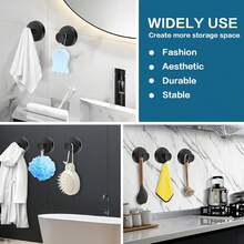 Crochet en acier inoxydable 304 avec ventouse puissante, convenant pour les salles de bain et les cuisines, utilisant la technologie du vide pour les crochets muraux, avec une capacité de charge de 6,8 kilogrammes, convenant aux surfaces lisses comme le verre, les miroirs et les carreaux, étanche et anti-rouille.