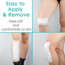 10 Pcs Waterproof Knee Replacement Dressing 4x8 Inch Long PostSurgery Gauze Bandage With Adhesive Border + NonStick Central Pad Hip Wound Incision Recovery - Gói 10 cái 4x8 inch - Xem 7