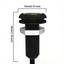 4 件装 18 毫米 LED 汽车鹰眼灯 12V 专用照明灯具适用于所有类型的车辆 - 4pcs - 查看 3