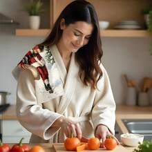 2pcs/100pcs Santa Claus With Gifts Pattern Kitchen Towels And Dishcloths, Suitable For Interior Decoration In Restaurants, Kitchens And Bathrooms, Party Decoration, Festival Gifts, As A Gift