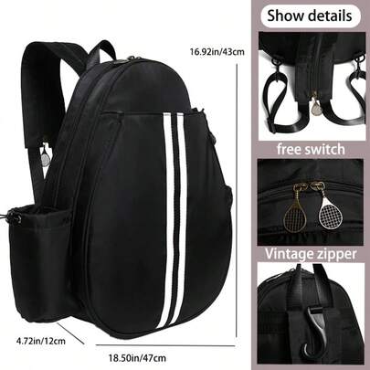 2025 New Tennis Racket Backpack Badminton Racket Bag, Multi-Functional Large Capacity Handbag Sports Tennis Racket Bag