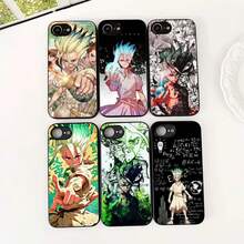 Cover Compatible With Apple  16 11 15 Pro Max 7 8 16E ProMax + 16+ 15+ 8Plus Flexible Case Ishigami Senkuu Dr Stone Phone Case Compatible With  17 Case,  17 Pro Case,  17 Pro Max Case