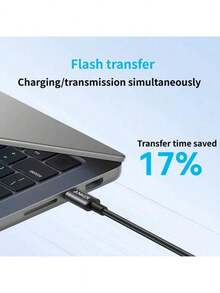 anker A875 Type-C Durable Fast Charging Data Cable With Anti-Loss Charging Protection, Strong Wire And Stretch Resistance, Intelligent Current Matching, Suitable For Home And Office Use (Purple) - Purple - View 5