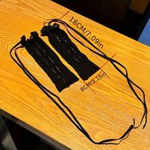 Vintage Lace Cross Lace-Up Hand Sleeves Punk Gloves Thin Concealer Sunscreen Mesh Y2k Women Sexy Lolita Accessories