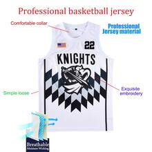 ST John's Shamrocks Camiseta de baloncesto para hombres con diseño de caballeros, talla 22. Camiseta deportiva con bordado, de tela elástica y corte holgado sin mangas con cuello redondo. Con bordado de letras, adecuada para baloncesto, deportes y running.
