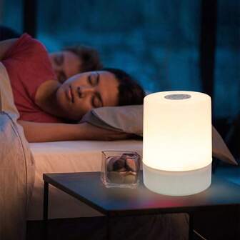 Touch Bedside Lamp, Dimmable Table Lamp, 3-Color Warm White LED Light, USB Charging, Portable Touch Night Light, Mini Nightlight, Party Desk Lamp, Valentine's Day Gift, Christmas Gift, Suitable For Bedroom, Living Room And Desk Decor