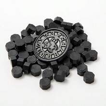200 Stücke/Beutel Oktagon Siegelwachsperlen für Siegelstempel, handgemachte Verzierung für Karten-Umschläge, Feuer-Lackversiegelung, für DIY Basteln, Geschenkverpackung, Umschlagversiegelung, Partyeinladungen, Scrapbooking - mehrfarbig - Übersicht 32