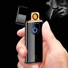 Mechero plasma eléctrico USB con indicador de batería - Blanco - Ver 5